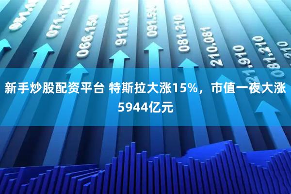 新手炒股配资平台 特斯拉大涨15%，市值一夜大涨5944亿元